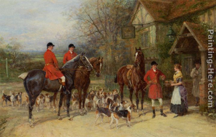 The Stirrup Cup painting - Heywood Hardy The Stirrup Cup art painting